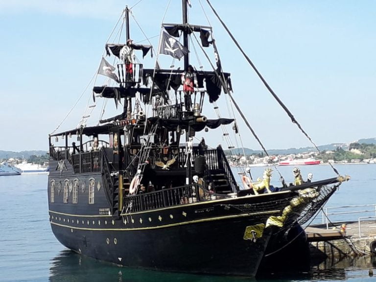 Corfu Daily Cruises Black Rose Pirate Ship And Shopping At Corfu Town