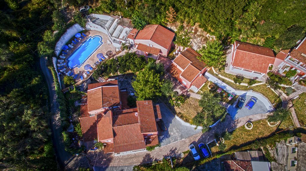 Fouxia Corfu Apartments Perama Corfu Aerial View 2